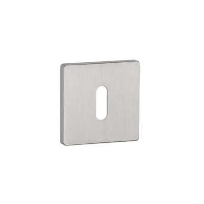 Rozeta KLUCZ Aprile kwadratowa super slim 5mm AS Q 5S DSC chrom szczotkowany