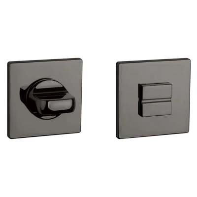 Rozeta WC Aprile kwadratowa super slim 5mm AS Q 5S US PVD antracyt polerowany PVD