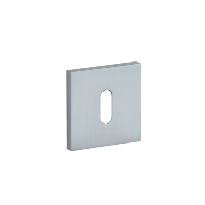 Rozeta KLUCZ Aprile kwadratowa slim 7mm AT Q 7S MSC chrom satynowy