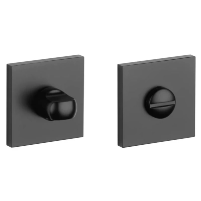 Rozeta WC Aprile kwadratowa slim 7mm AT Q 7S BLACK czarny matowy