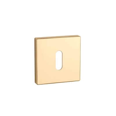 Rozeta KLUCZ Aprile kwadratowa slim 7mm AT Q 7S GOLD PVD złoty polerowany PVD