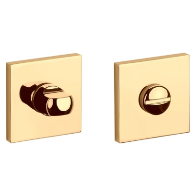 Rozeta WC Aprile kwadratowa slim 7mm AT Q 7S GOLD PVD złoty polerowany PVD