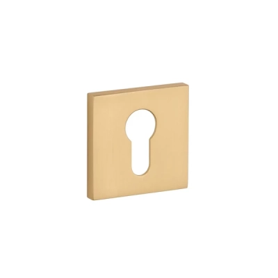 Rozeta WKŁADKA Aprile kwadratowa slim 7mm AT Q 7S GOLD SATIN złoty satynowy