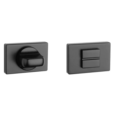 Rozeta WC Aprile prostokątna slim 7mm AS RT 7S BK czarny matowy