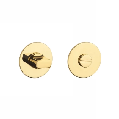 Rozeta WC STERK OVAL ULTRA SLIM 3MM złoty polerowany PVD