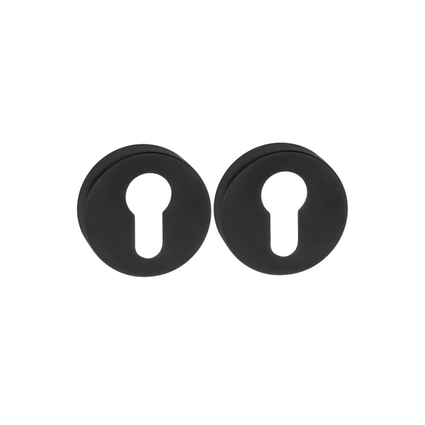 Rozeta okrągła R5 czarny matowy S19 wkładka CONVEX.webp
