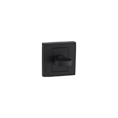 Rozeta WC kwadratowa Roothkin QR8 czarny matowy
