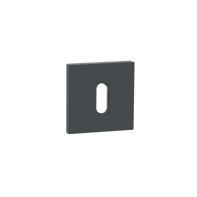 Rozeta KLUCZ kwadratowa Roothkin SLIM QR16 czarny matowy