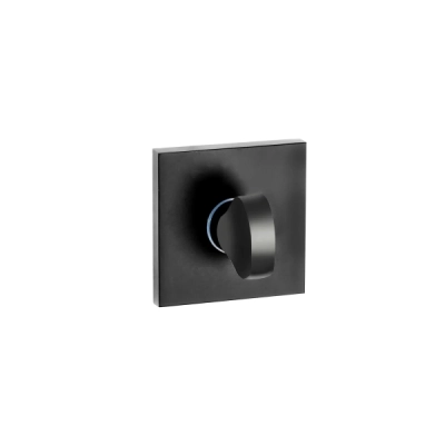 Rozeta WC kwadratowa Roothkin SLIM QR16 czarny matowy