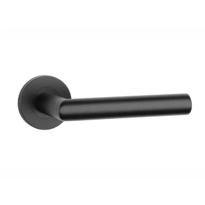 Klamki wewnętrzne STERK OVAL 1740 ROZETA PRO 8mm,  czarny mat