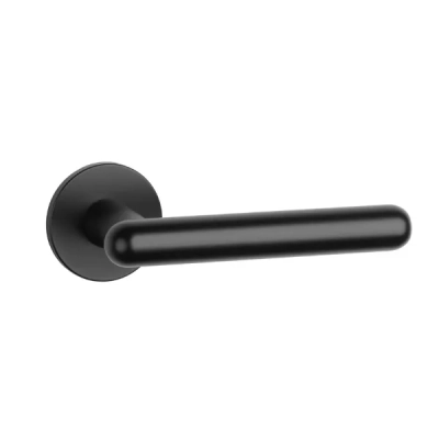 Klamki Aprile ASTERIA na rozecie slim 5mm, czarny mat