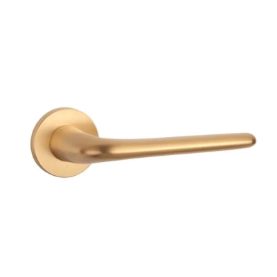 Klamki Aprile AZALIA na rozecie slim 7mm, złoty mat