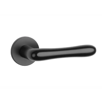 Klamki Aprile CYNIA na rozecie slim 7mm, czarny mat