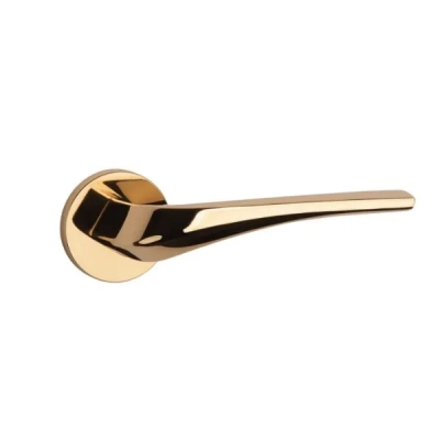 Klamki Aprile DALIA na rozecie slim 7mm, złoty