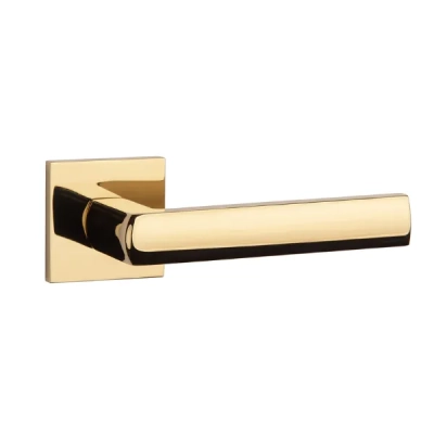Klamki Aprile HOSTA na rozecie slim 7mm, złoty PVD