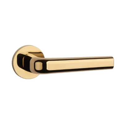 Klamki Aprile INULA na rozecie slim 7mm, złoty PVD