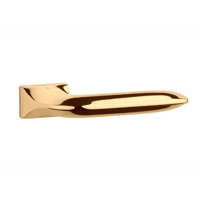 Klamki Aprile GLADIOLA na ukrytej rozecie RTH Slim 7mm, złoty polerowany PVD