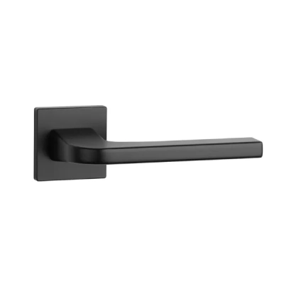 Klamki Aprile ISMENA na rozecie slim 7mm, czarny mat