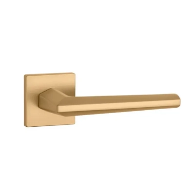Klamki Aprile JASMINA na rozecie slim 7mm, złoty mat