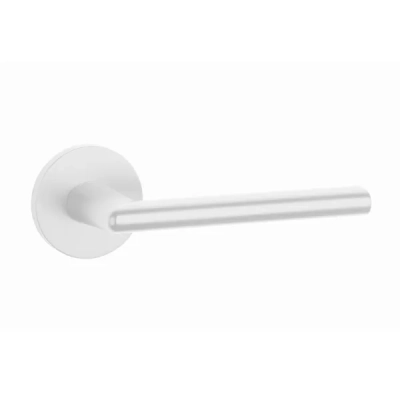 Klamki Aprile KALMIA na rozecie slim 7mm, biały mat