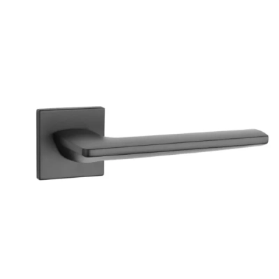 Klamki Aprile LUNARIA na rozecie slim 7mm, czarny