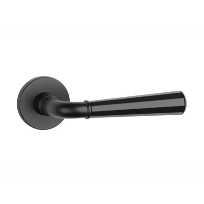 Klamki Aprile MARIGOLD na rozecie slim 7mm, czarny mat