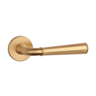 Klamki Aprile MARIGOLD na rozecie slim 7mm, złoty mat