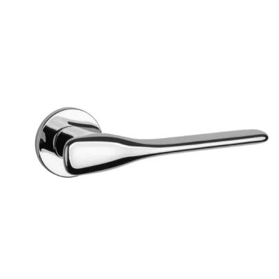 Klamki Aprile ORCHIDE na rozecie slim 7mm, chrom polerowane