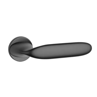Klamki Aprile PEONIA na rozecie slim 7mm, czarny