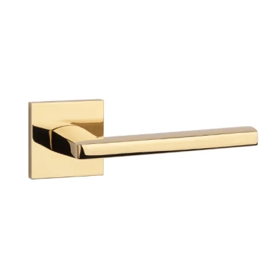 Klamki Aprile PYROLA na rozecie slim 7mm, złoty PVD