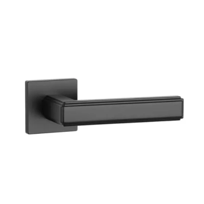 Klamki Aprile RAFLESIA na rozecie slim 7mm, czarny