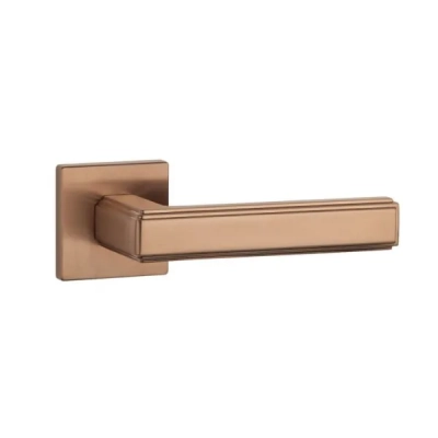 Klamki Aprile RAFLESIA na rozecie slim 7mm, miedź