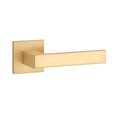Klamki Aprile SULLA na rozecie slim 7mm, złoty satynowy