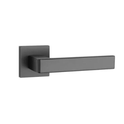 Klamki Aprile TILIA na rozecie slim 7mm, czarny mat