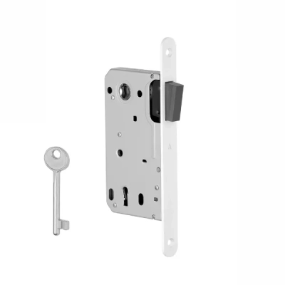 Zamek magnetyczny APRILE 2867 - biały matowy 90x50 klucz