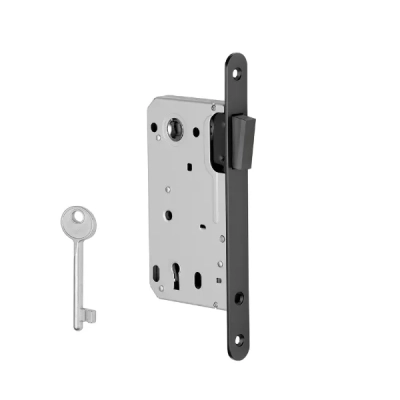 Zamek magnetyczny APRILE 2867 - czarny matowy 90x50 klucz
