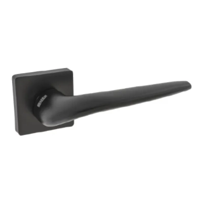 LIMA - klamki na kwadratowej rozecie, czarny
