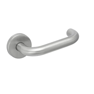 ZENIT - klamki na okrągłej rozecie, inox