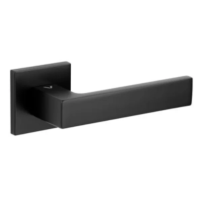 WARNA FIT - klamki na kwadratowej rozecie, czarny