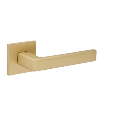Klamka Tupai 3095 5SQ-158, mosiądz satyna mat