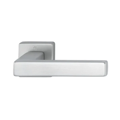 Klamki HOPPE Austin na kwadratowej rozecie, F31-1 Aluminium szczotkowane