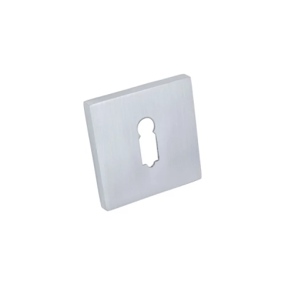 Rozeta KLUCZ kwadratowa SDCM Alubrass chrom mat