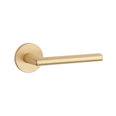 Klamki Aprile KALMIA na rozecie slim 7mm, złoty matowy