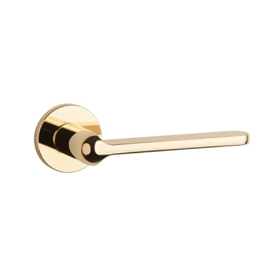 Klamki Aprile LORENZA na rozecie slim 7mm, złoty polerowany