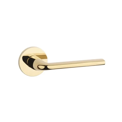 Klamki Aprile OLEANDRO na rozecie slim 7mm, złoty polerowany PVD