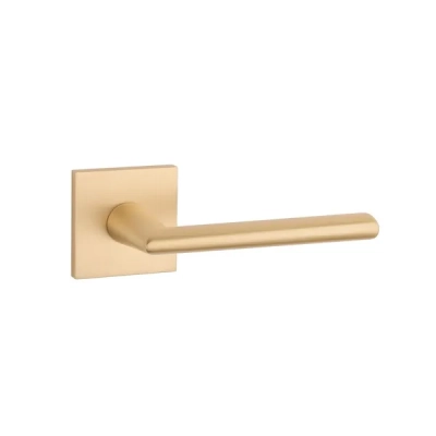 Klamki Aprile PRIMULA na rozecie slim 7mm, złoty matowy