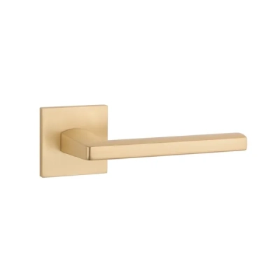 Klamki Aprile PYROLA na rozecie slim 7mm, złoty matowy