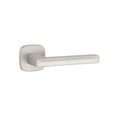Klamki Aprile PEA na rozecie owalnej slim 7mm, nikiel