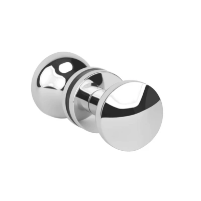 Gałka drzwiowa jednostronna/dwustronna APRILE ORTICA na rozecie R SLIM 7mm - chrom polerowany