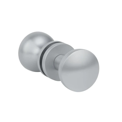 Gałka drzwiowa jednostronna/dwustronna APRILE ORTICA na rozecie R SLIM 7mm - chrom satynowy